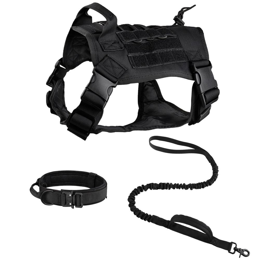 Жилет для тактических собак Cross-Border Camouflage - нейлоновая шлейка для дрессировки средних и крупных собак