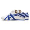ONITSUKA TIGER Мексика 66 Парати Ткань Ретро Спортивные Противоскользящие Прочные Низкие Кроссовки Для Повседневного Образа Унисекс Кроссовки Белый Синий 1183A437-101