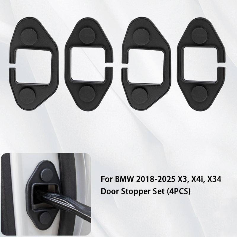 4pcs Silicone Car Door Lock Buckle Protection Cover For BMW 3 5 7 Series F30 E90 G20 F10 X1 X5 F15 Mute Buffering Cushion