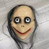 Halloween Horror With Long Hair Mask Funny Mask V-Shaped Mouth Mask Momo Mask