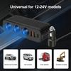 12V/24V Car Cigarette Lighter 120W Car Charger PD QC USB Quick Charge Power Adapter Charger One-to-four Multifunctional Socket