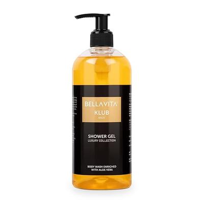 Роскошный освежающий гель для душа KLUB Man Body Wash для глубокого очищения, увлажнения, смягчения и разглаживания кожи с алоэ вера 500 мл