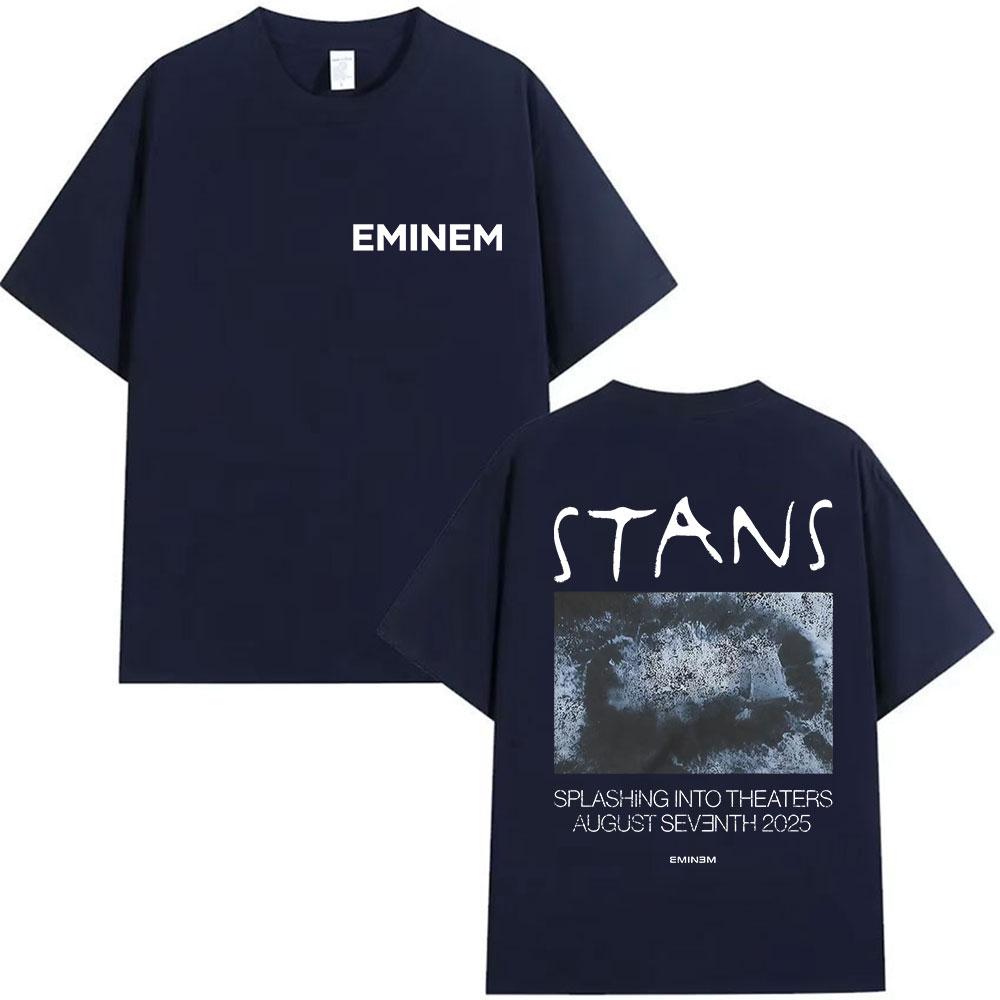 Rapper Eminem Stans Album 2025 Graphic T Shirt Mens Hip Hop Vintage Short Sleeve Tshirts Unisex Loose Gothic Clothing Tshirt