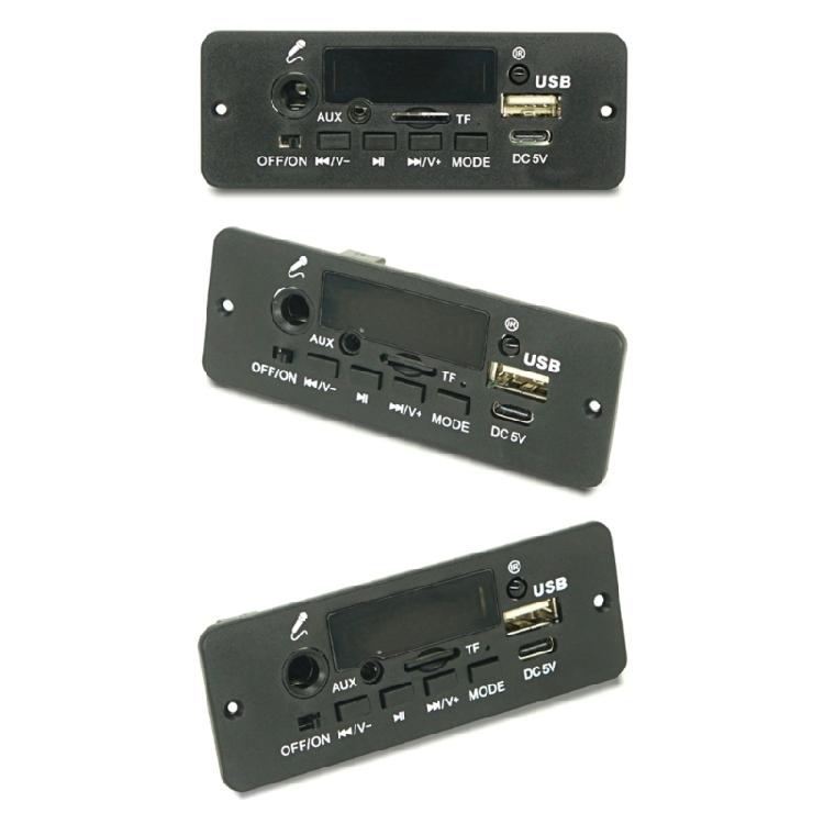 Плата декодеров Беспроводной автомобильный MP3-плеер с Bluetooth-совместимостью 5.0 Модуль записи USB Поддержка USB TF-карты AUX FM-радио