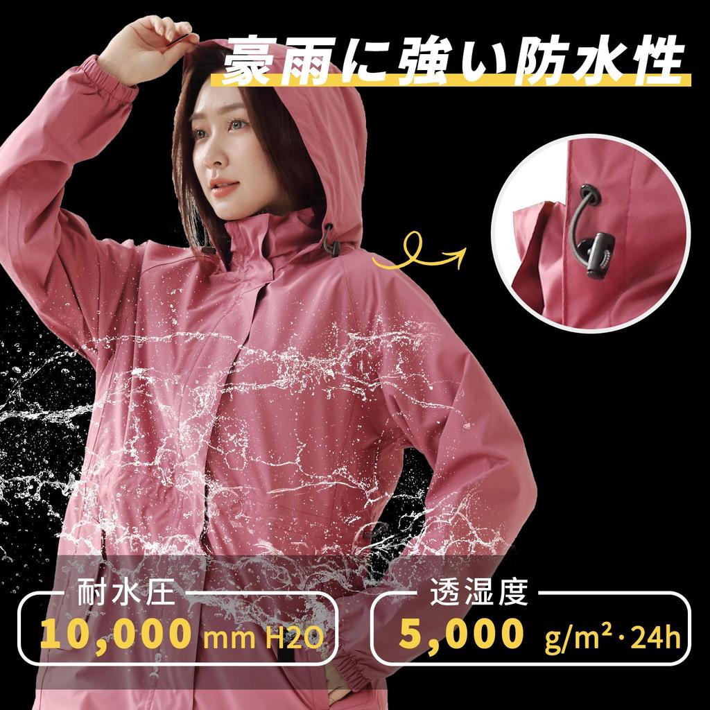 Arasiyama Rainsuit Set and for Golf Outdoor Windbreaker Golf Rainwear for and Sizes Typhoon Protection Women's (Top Bottoms) [Water-Repellent,
