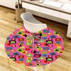 1pc Alphabet Circle Pattern Round carpet, Perfect for Decorating Chairs, Living Rooms, Or Bedrooms, for Living Room.183