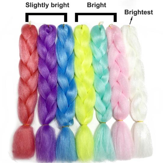 Luminous Braid Realistic Shining In The Smooth Glowing Anti-slip Long Dark Decorative Role-playing Prop Synthetic Jumbo Dirty