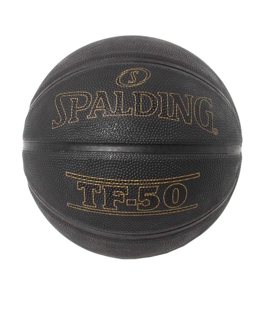 SPALDING Баскетбольный мяч Размер 6 Черный x Золотой Резиновый TF-50 84-022J