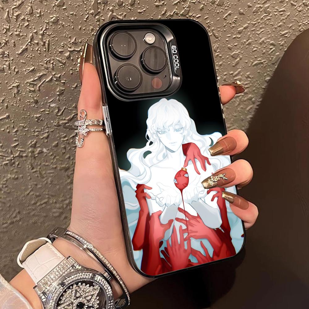 Чехол для телефона с аниме Гриффитом для iPhone 17 16 15 14 13 12 11 X XR XS Air Pro Max Plus Черный Цветной Серебристый Чехол