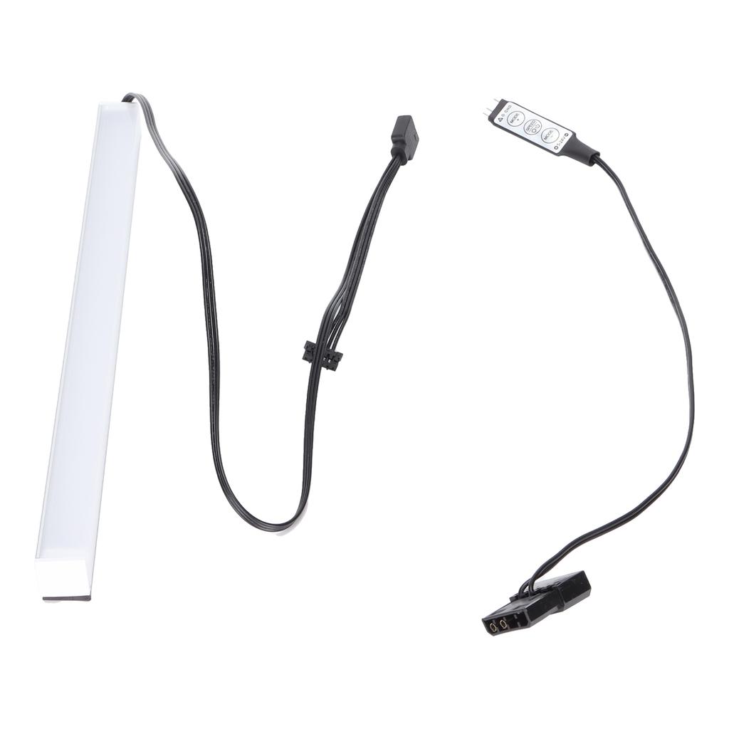 Светодиодная лампа-трубка 5В, цветная, акриловая, магнитная, 3-контактная ленточная лампа с ручным контроллером для компьютерного корпуса 35 см