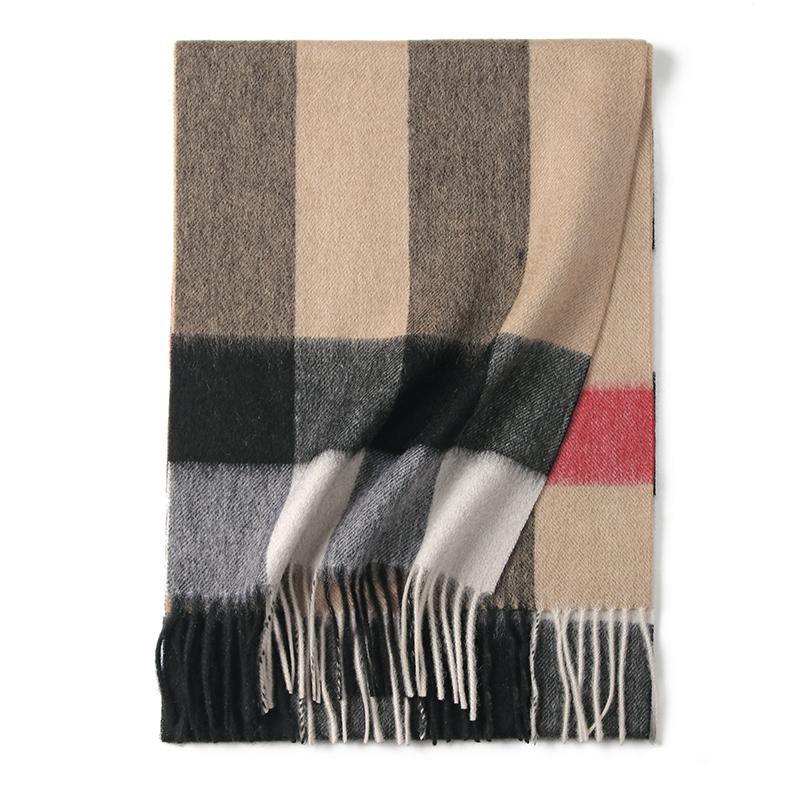 Women Scarf 100% Wool MODERN NEW SAGA Knitted Wool Scarves Plaid Shawl Autumn Winter Thick Warm Female Knit Scarf