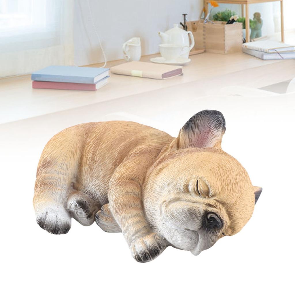 French Bulldog Statue Dog Figurine Resin Ornament for Outdoor Or Indoor Decor
