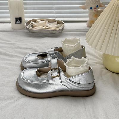 Ретро круглый носок новые туфли-маффины одинарные туфли Мэри Джейн женские маленькие одинарные туфли женские