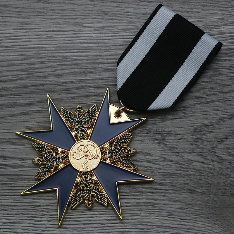 Медаль Черного Орла, Медаль Синего Рыцаря, Ожерелье, Кулон, Памятная Медаль, Реквизит для Фильмов и Телевидения