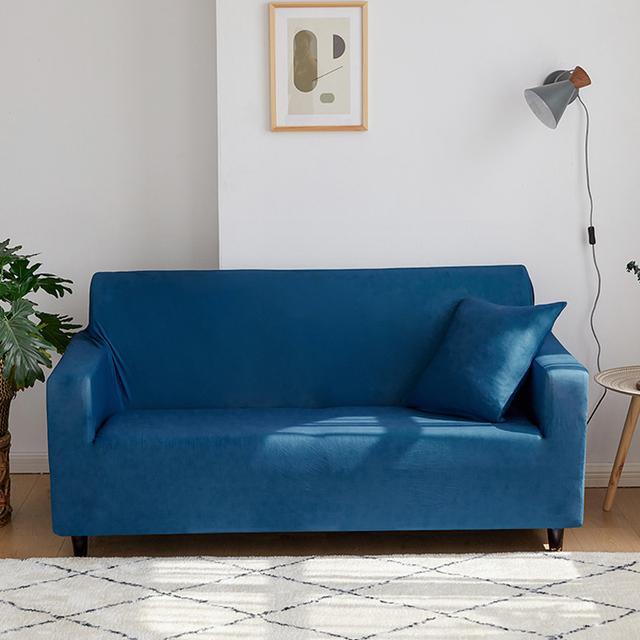 Однотонный эластичный чехол для дивана, универсальный секционный чехол, эластичный чехол для дивана для гостиной, чехол для дивана