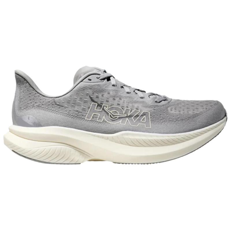 HOKA One One MACH 6 Устойчивые к истиранию Низкие Повседневные Беговые Кроссовки Мужские Серые Сникеры 1147790-SLBS
