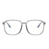 Big Frame Myopia Glasses Ultralight Transparent Gray PC Prescription Eyeglasses 0 to -6.0 for Women Men