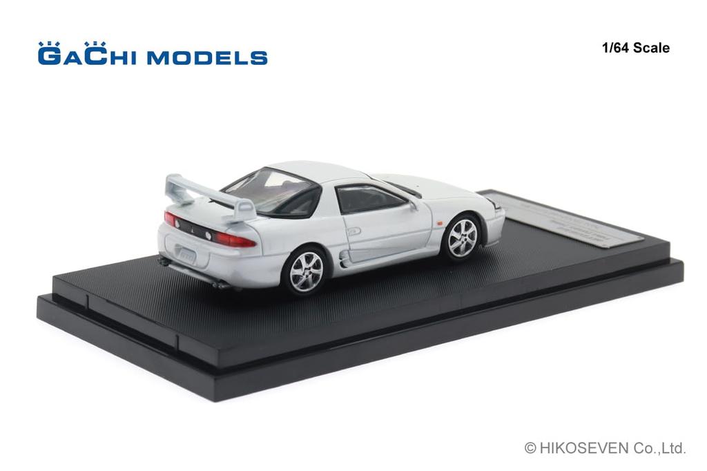 Hiko Seven GACHI MODELS Mitsubishi GTO Galaxy White Готовая модель GM64001WH 1/64 (1998)