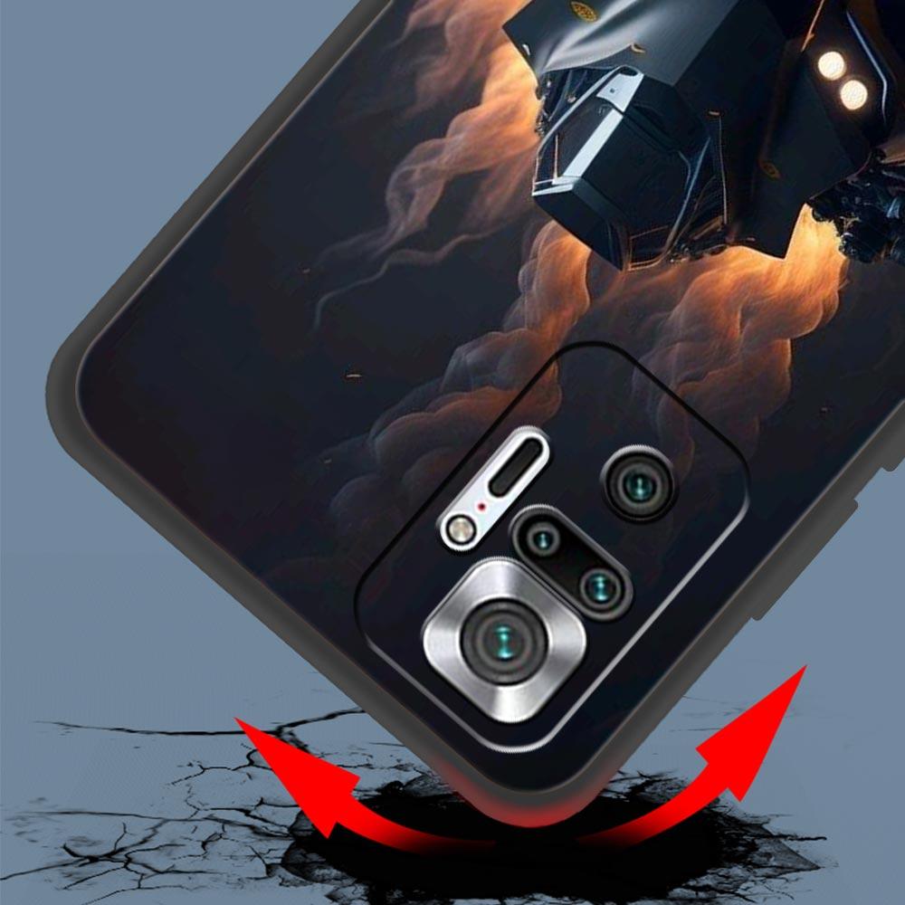 Чехол для телефона Спортивный Мотокросс Мотоцикл Для Xiaomi Redmi Note 14 13 5G 10 11 12 Pro Plus 4G 14C 13C 12C 10C Черный Чехол