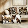 Leopard-Print Decorative Cushion Covers: Stylish and Wild Designs Sofa cushion cover home room decoration 2D flat printing