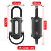 Keychain Flashlight, USB-C Rechargeable COB Torch, Red Blue White Light, Multifunctional Portable Power Bank 