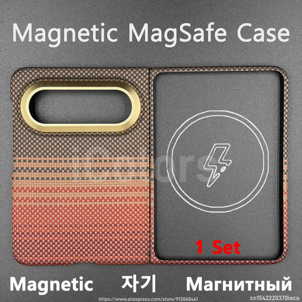 Для Huawei Pura X Max Чехол из арамидного углеродного волокна Магнитный Совместимый с MagSafe Ультратонкий Легкий Бронированный Защитный Чехол