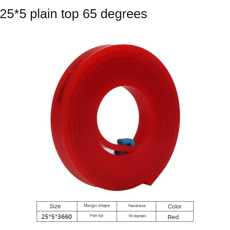 25 мм*5 мм плоский резиновый ракель для шелкографии 60A 65A 75A 80A DIY шелкография чернила для трафаретной печати инструменты для скретч-бордов резиновое лезвие ракеля