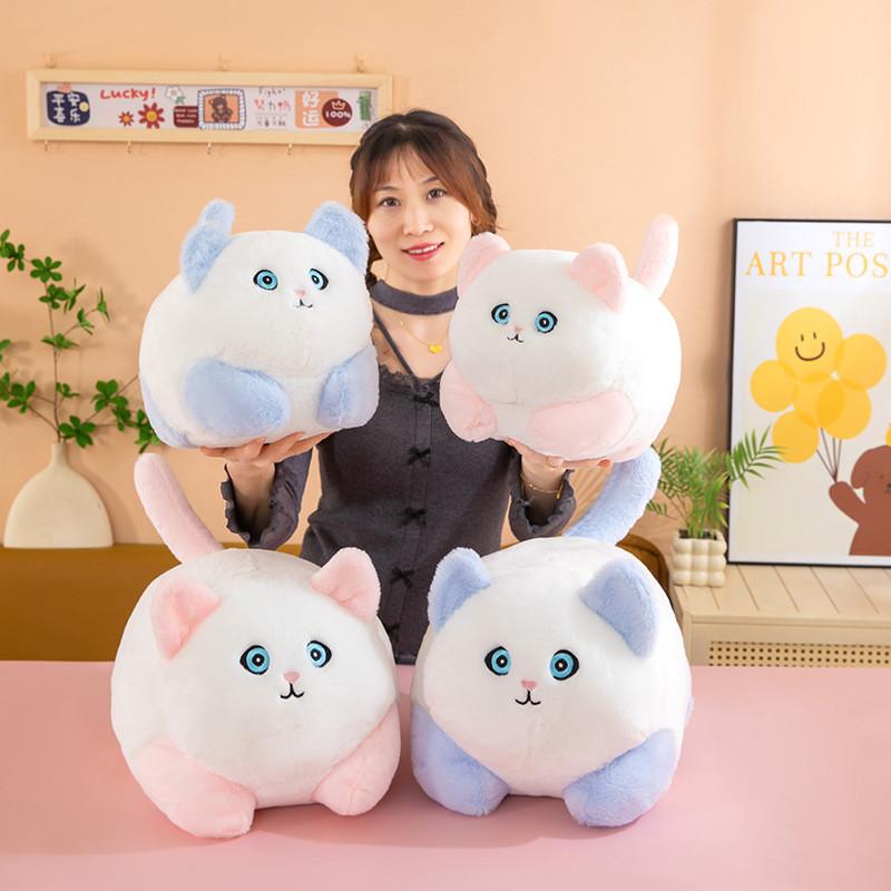 Плюшевая игрушка кошка для девочек, мягкая набивная игрушка, подарок для детей