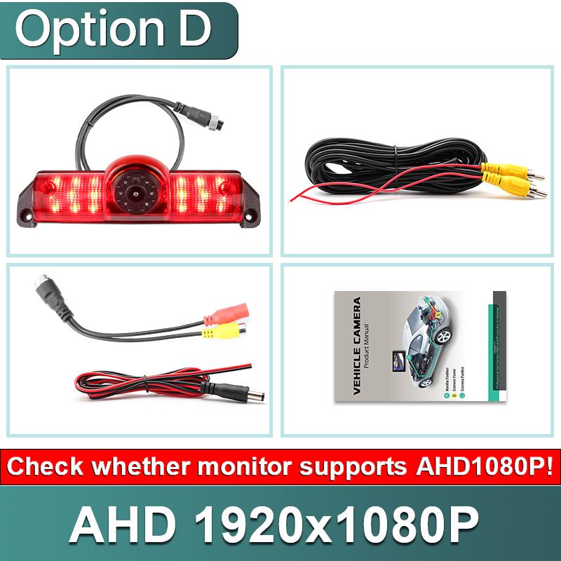 CCD AHD 1080P камера заднего вида для крепления на крыше автомобиля с тормозным фонарем для Chevy Express GM GMC Savana Cargo Van Transporter 2003-2018