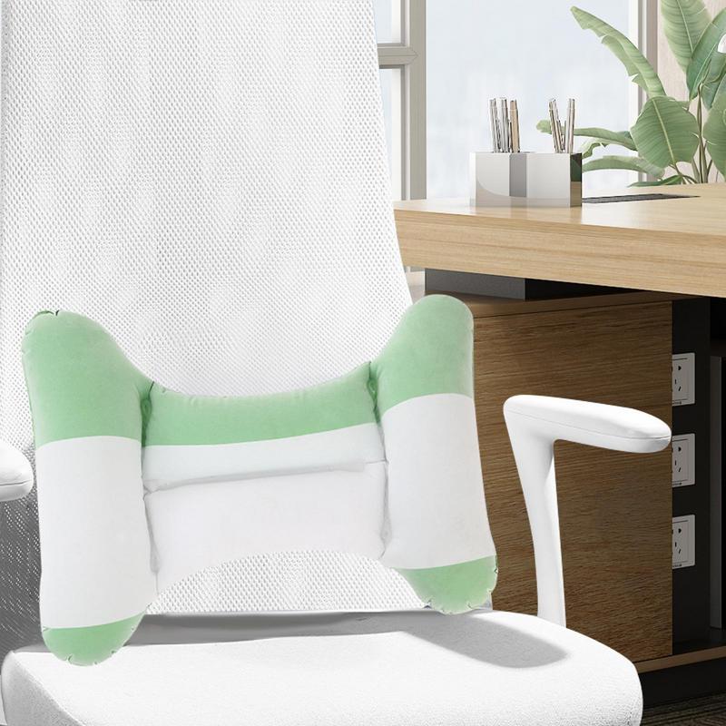 Подушка для поясницы в форме буквы H, надувная подушка для поддержки, дорожная подушка, портативная, легкая, поддерживающая спину, подушка для спины для автомобиля и