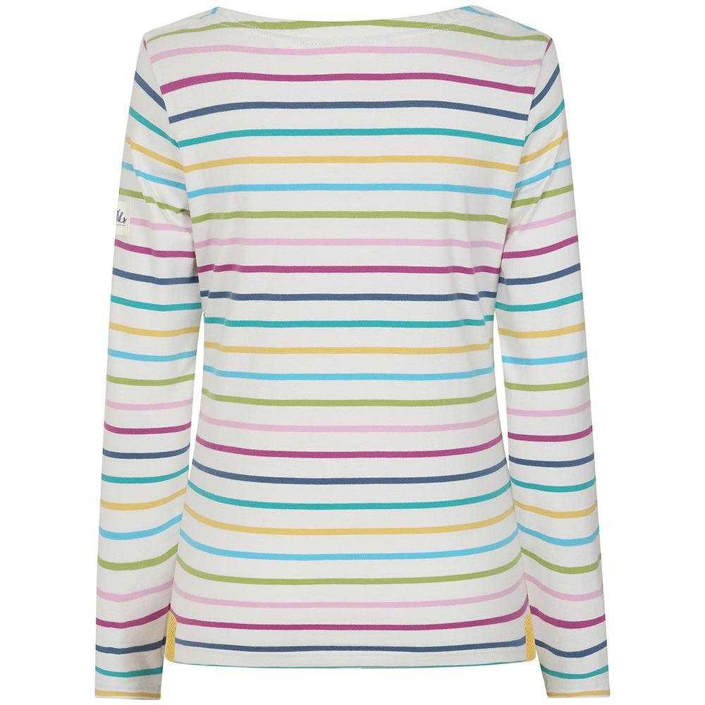 Lazy Jacks Womens/Ladies Breton Colour Block Stripe Long-Sleeved T-Shirt