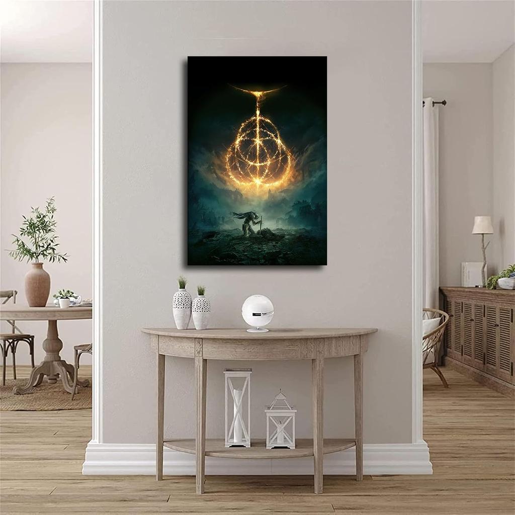 Постер Elden Ring Видеоигры Холст Арт Постер и Настенное Искусство Принт Картины Современная Семейная Спальня (08×12 дюймов-Без рамы)