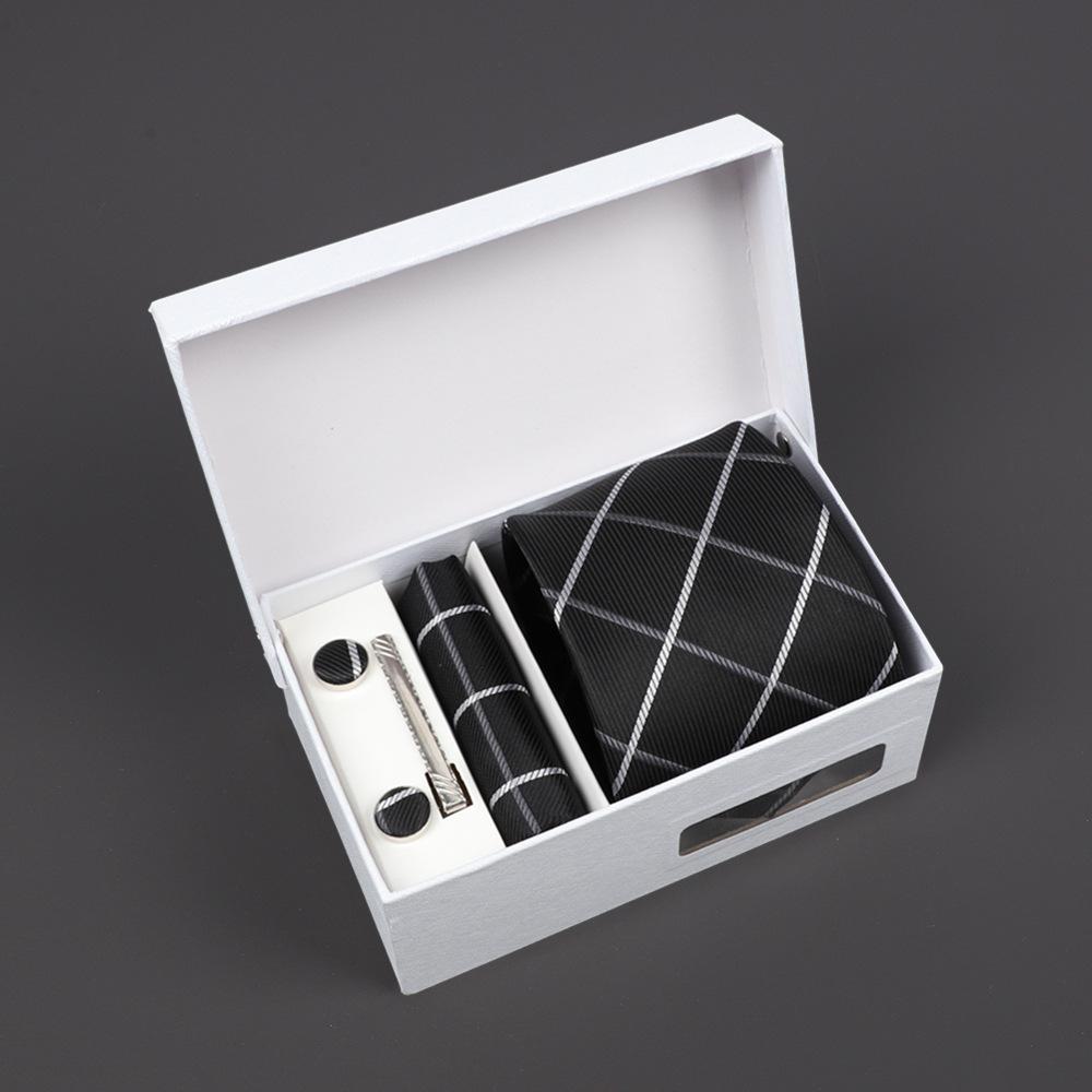 2025 Men'S Tie Premium Gift Box Jacquard Embroidered Tie Tie Logo Making