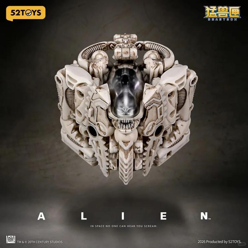 52Toys Beastbox Alien Xenomorph Transforming Toy IB 13BM BIOMECH Action Figure Collectible Model For Collection Enthusiasts