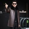 Middle-aged and Elderly Thickened Winter Clothing Genuine Leather Mid-length Men's Clothing Dad's Clothing Loose Down Jacket Fox Fur Collar