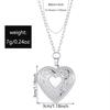 Couple Love Pendant Mother's Day Necklace Exquisite Can Be Opened Photo Frame Peach Heart Collarbone Chain Women