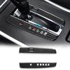 2pcs Carbon Fiber Car Interior Gear Shift Panel Decal Decorative Cover Trim For Honda Accord 2013-2017