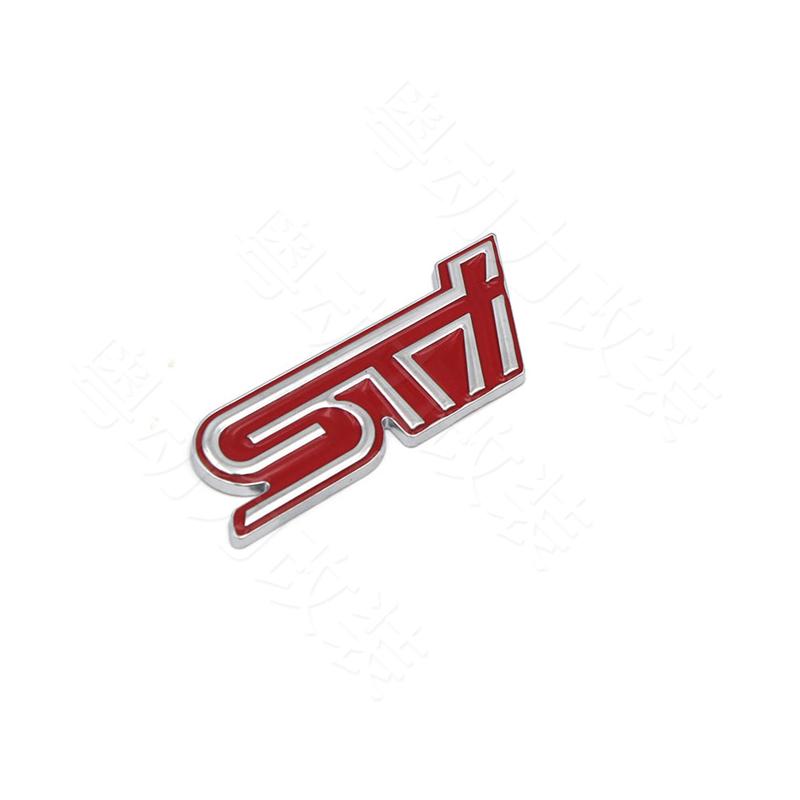 Металлическая эмблема STI для автомобиля, подходит для WRX BRZ XV Legacy Outback Forester Impreza Crosstrek Tribeca Viziv, наклейка на решетку капота.