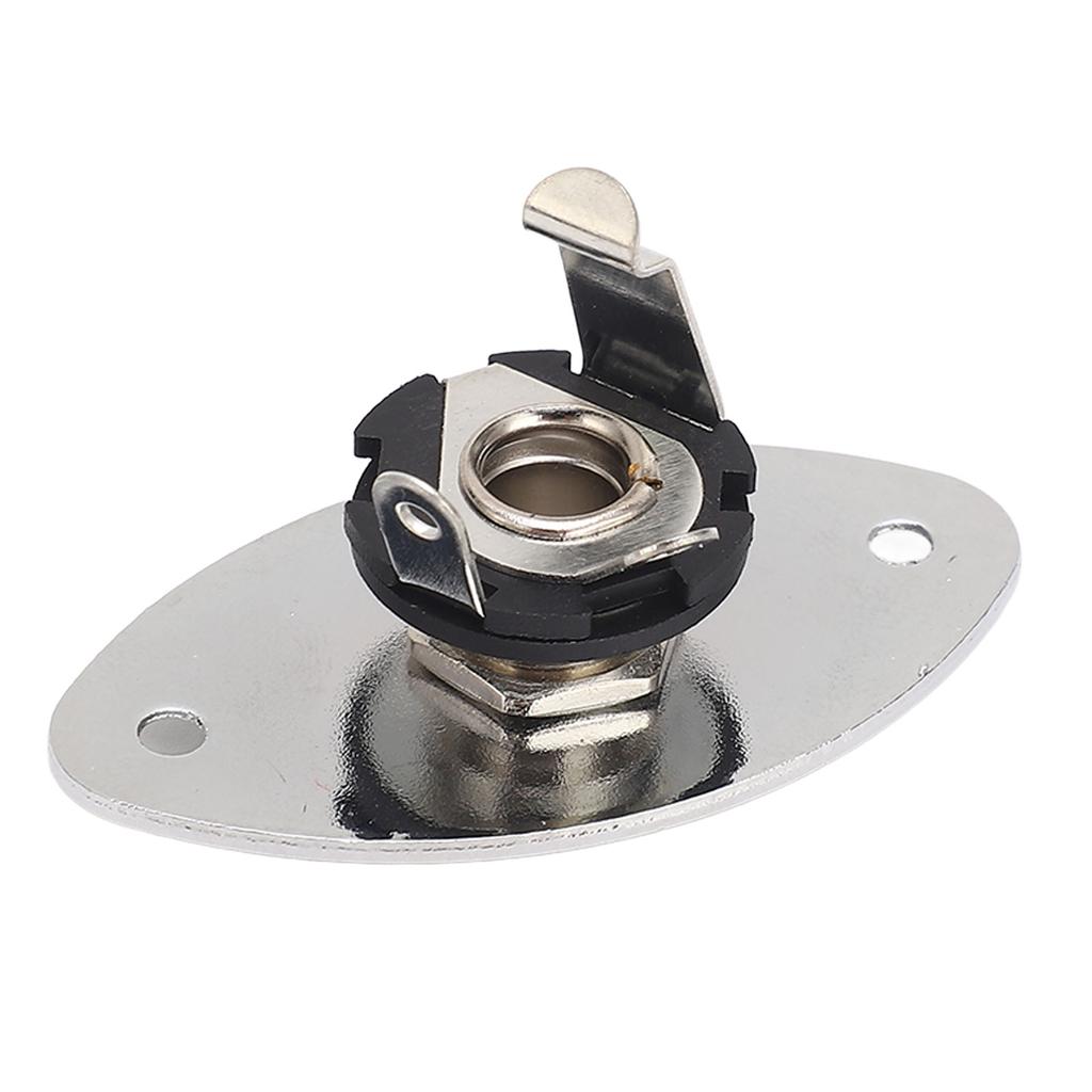 Гитарный джек овальной формы металлический универсальный 1/4 дюймовый джек гнездо пластина для стильных гитар