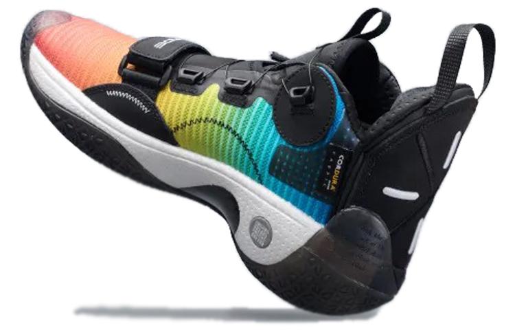 Li Ning WOW 8 Way Of Wade 8 Slip Resistant Coverage Support Rebound Mid top Basketball Shoes Men's Rainbow ABEP001-10