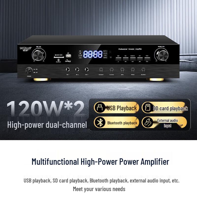SAST VD-201/K5/M-18 8-inch Conference KTV Speaker System CN plug (adapter included) (CN version)