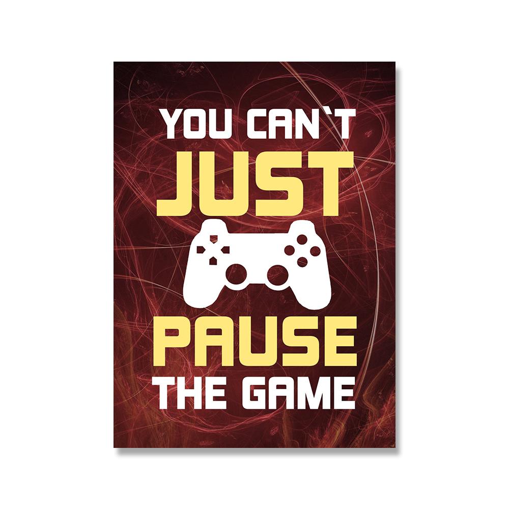 Eat Sleep Game Повторить игровой настенный художественный постер Gamer Картина на холсте Постер Печать для детей Детская комната для мальчиков Декоративная картина Игровая комната