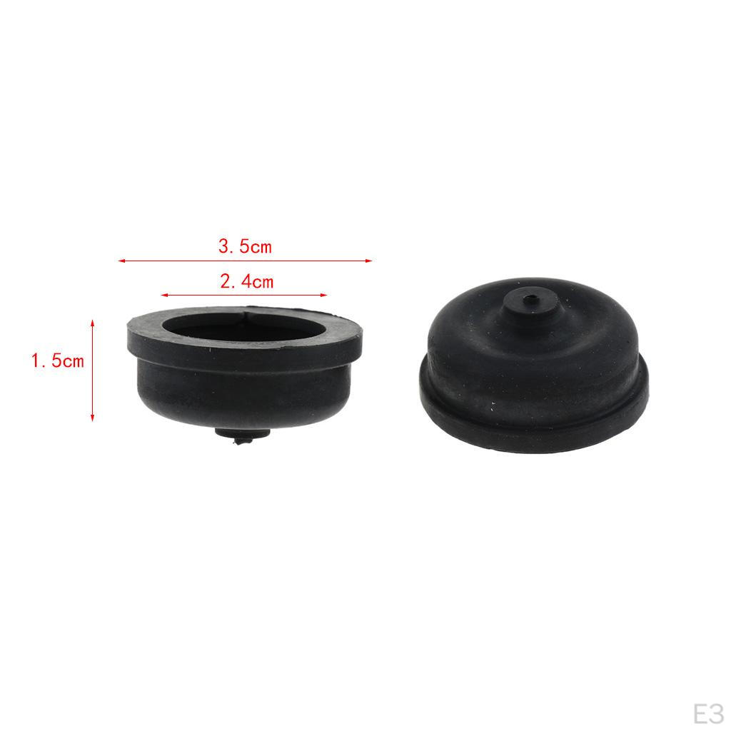10pcs Diaphragm Replacement Parts for Aquarium Accessory Durable Rubber , Black, 1