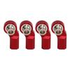 4PCS RC Car Rod End Bend M3 Aluminium Alloy Steel RC Car Steering Rod Head for Axial SCX10 110 Car
