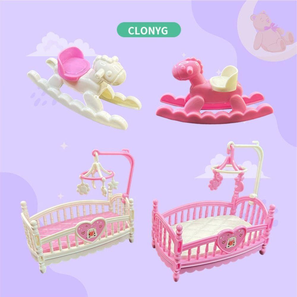 Милая кукольная миниатюрная мебель Колыбель Модная игрушка для девочек Подарок Аксессуары для спальни Девочки