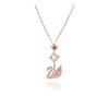 5473024 Swan Dazzling Pink Y Necklace