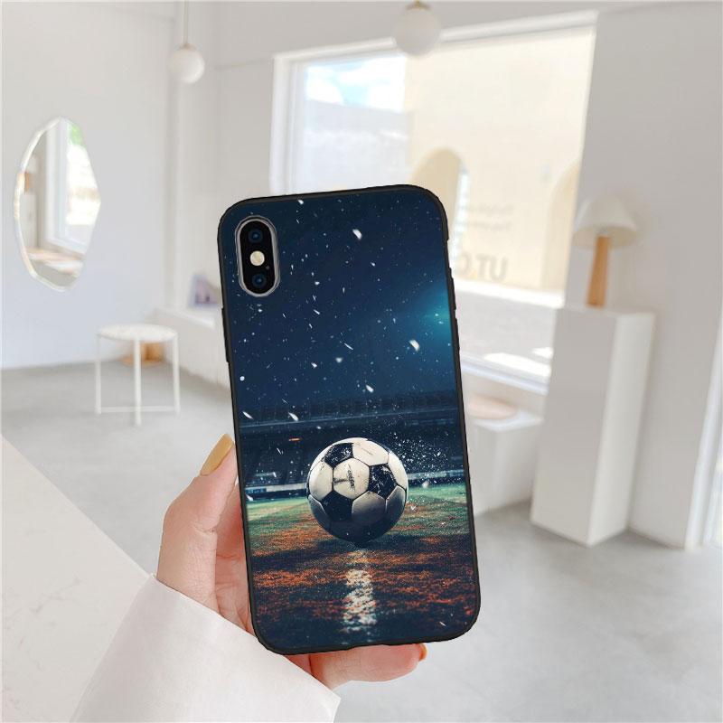 BF58 Мягкий чехол для телефона в виде футбольного мяча для Xiaomi Poco C40 C50 C51 C55 C65 C71 C75 F3 F5 F6 F7 M2 M3 Pro Ultra