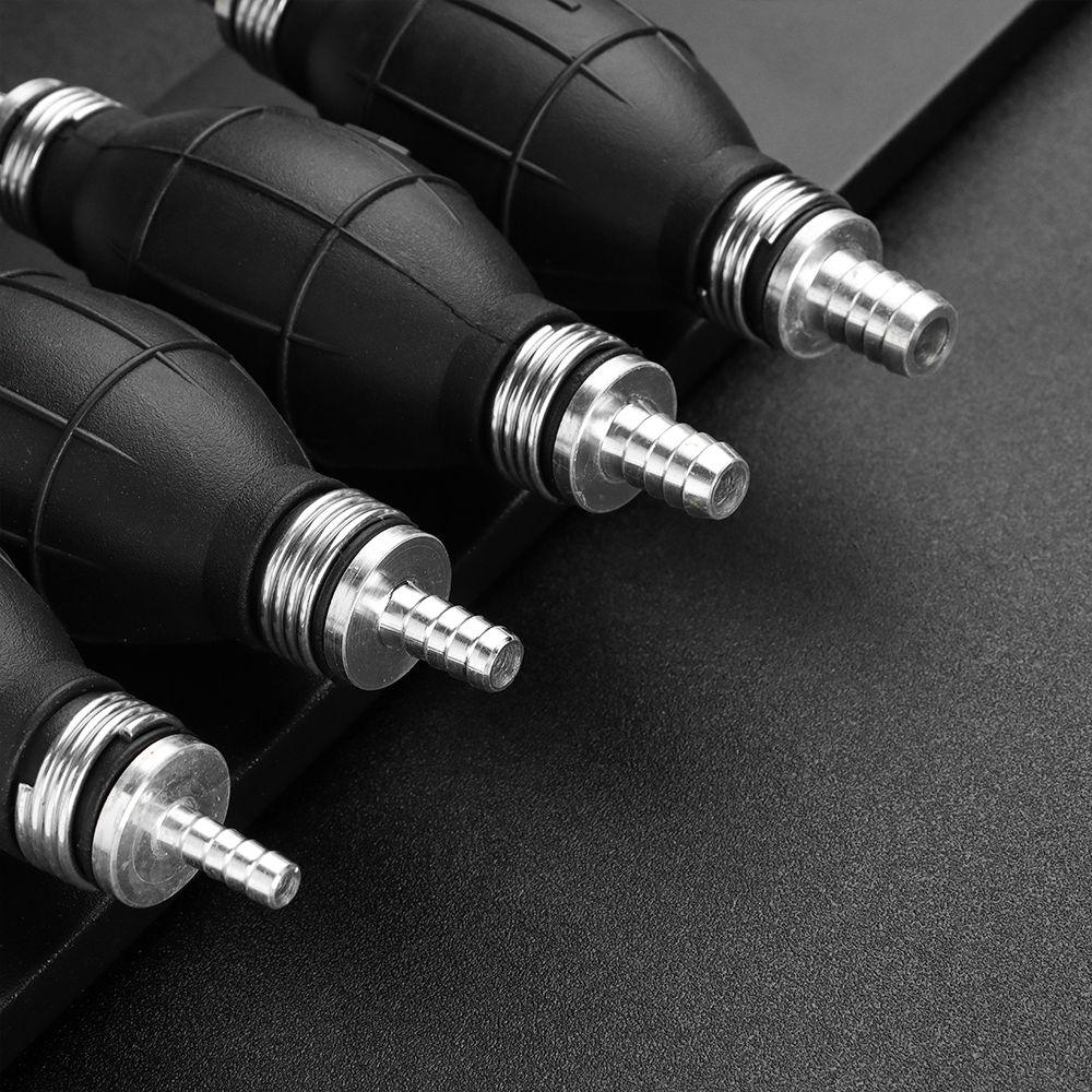 6/8/10/12MM Manual Hand Siphon Pump Rubber Aluminum Manual Fuel Pump Liquid Transfer Portable Petrol Diesel Transfer Tools