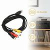 Plug and Play Audio Cable Connector 4.9ft DIN 5 Pin to 4RCA Cord  DVD