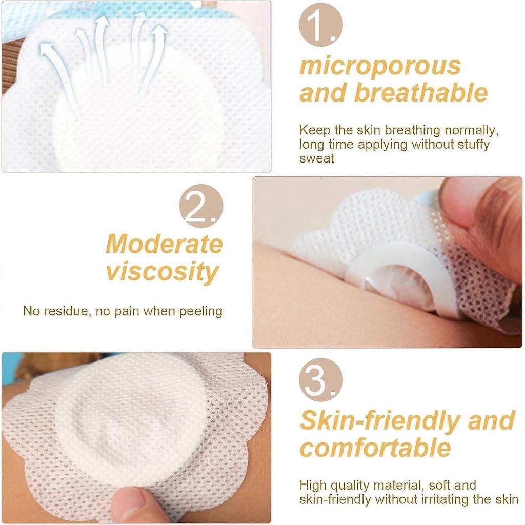 100pcs Castor Oil Belly Button Patch - Self-Adhesive Disposable Castor Oil Patches for Belly Button, Organic Highly Absor